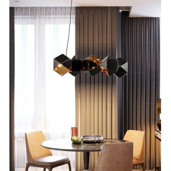 Modern home decor led lights pendant light lamps Riddle Linear Suspension（WH-AP-628）