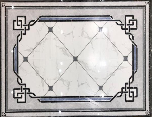 600x600mm White Carrara Crystal Polished Porcelain Tile