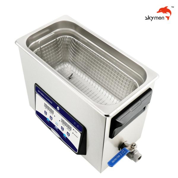 Líquido de limpeza ultrassônico dos Skymen para o equipamento dental com o calefator da cesta 200W 1,72 galões