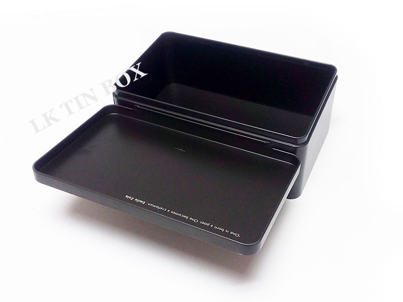 Custom Double Sides Metal Tin Box Packaging Printed Aesop Cosmetic Flush Lid