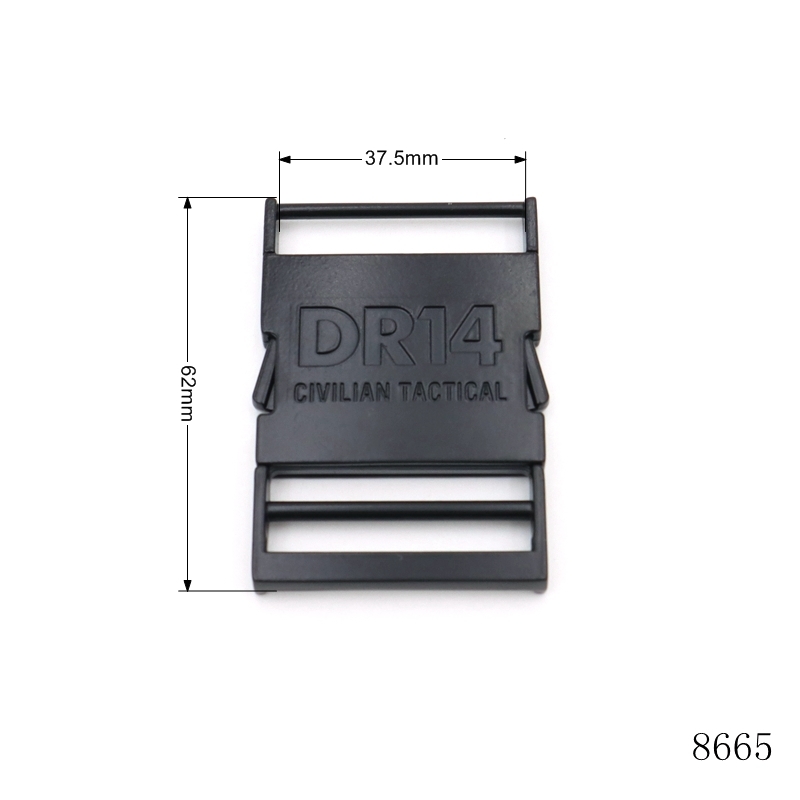 Matte Black Safety Metal Release Buckle Dog Collar Quick Release Buckle Bag Metal Lock Closure Buckle