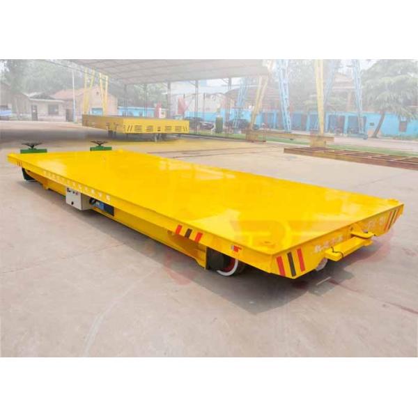 50t Stainless Plant Handling Auto Dumping Platform Trailer On Steel Rails