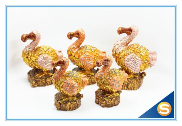 Mauritius Metal Animal DoDo Bird Trinket Box For decoration SCJ361