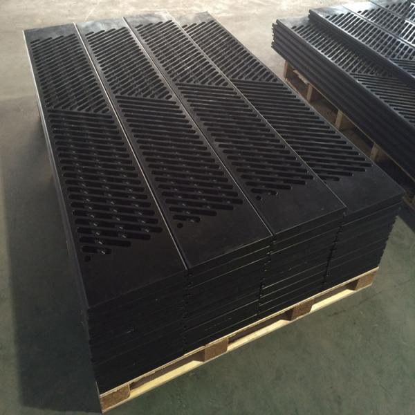 Piezas de la máquina de la fabricación de papel del HDPE 200m m de la cubierta de caja de succión