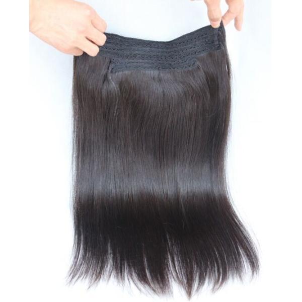 Thick Bottom 120g 10-30 IInches Brazilian Human Hair Silky Straight Halo Hair Extension