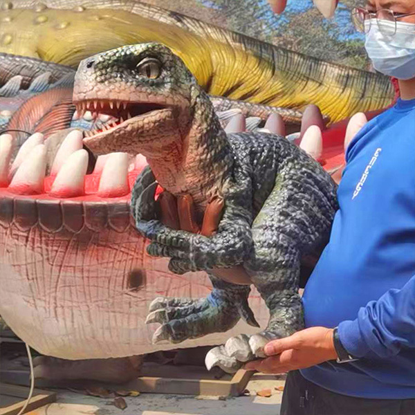 Interactive Baby Full Body Dinosaur Puppet Simulation Animatronic Model