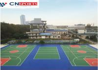 Outdoor Synthetic Basketball Court Flooring , Athletic Polyurethane Sports Flooring