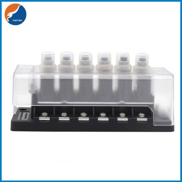 12V 32V 6 In 6 Out 6 Way 88 L1 L2 Circuit Breaker Fuse Block Box For RV Car Boat Yacht