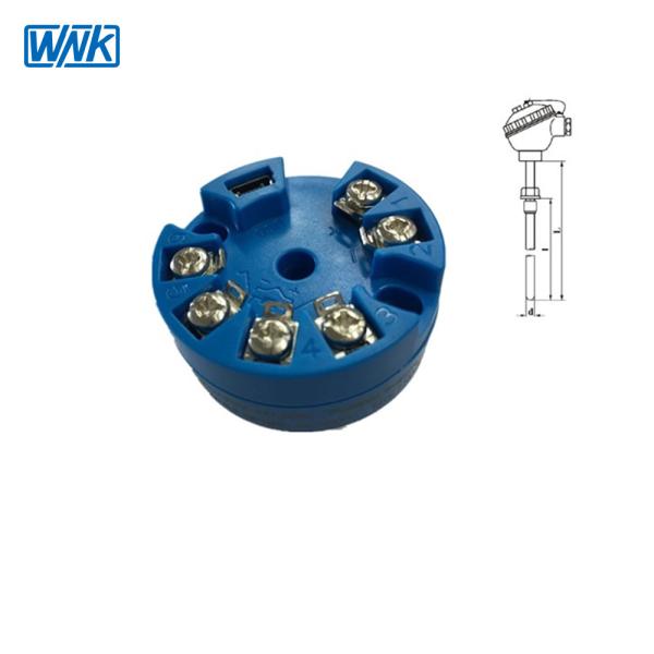 DC9V Smart Temperature Transmitter , Dia 44mm Head Mounted Temperature Transmitter