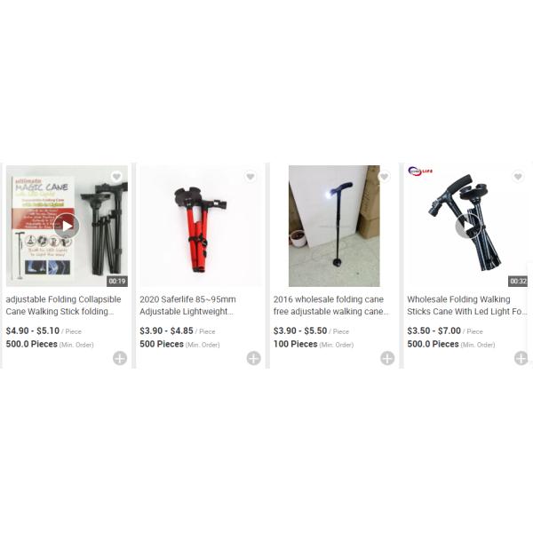 Factory Wholesale Telescopic Cane Begrit Sticks Multifunction Folding Walking Aid Cane