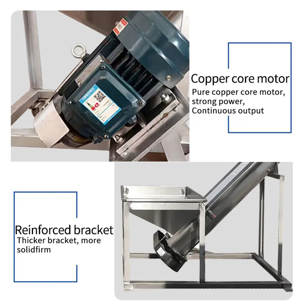 Custom Stainless Steel U-Type Screw Conveyor for High-Accuracy Powder & Particle Materials