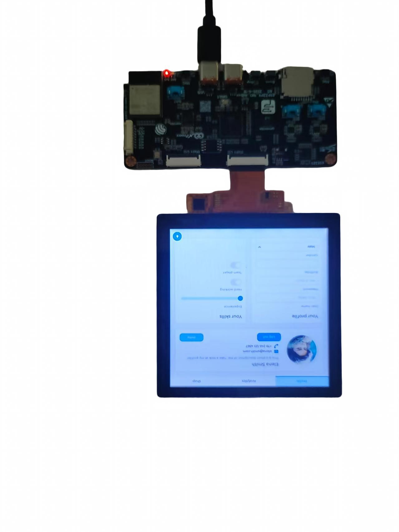 ESP32P4 board 5 Inch Square TFT Display Module with 720*720 Resolution and MIPI Interface