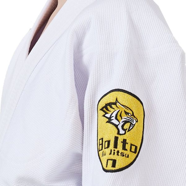 White 350gsm Pearl Weave BJJ Gi 100% Cotton Breathable Brazilian Jiu Jitsu Uniform For Kids