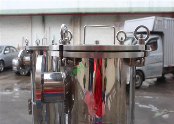 Da filtragem líquida de aço inoxidável da bebida do leite do alojamento de filtro do saco do tratamento da água único múltiplo