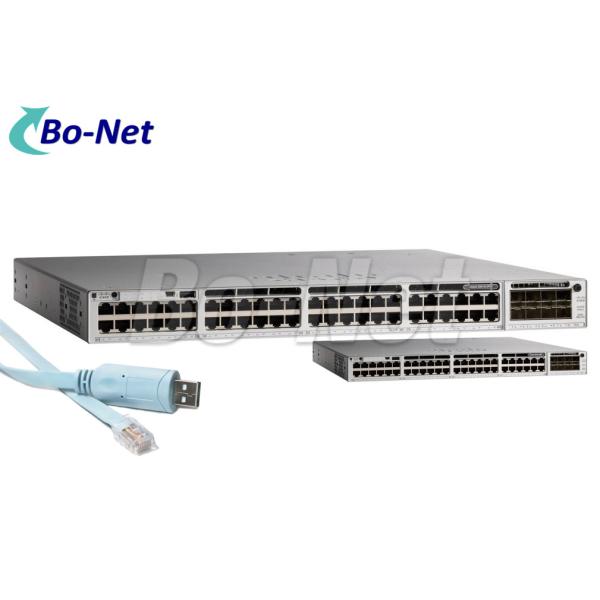 Cisco Gigabit Switch New C9200L-48P-4G-A 9200L 48 Port 10/100/1000 PoE+ 4x1G Uplink Switch, Network Advantage