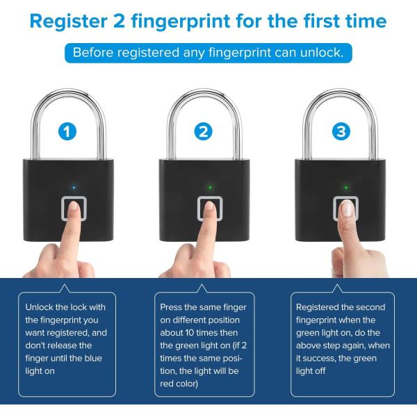 Mini Smart Padlock One Touch Open Smart Security Keyless Padlock для багажных сумок