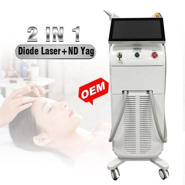 Titanium 2 In1 Multi Functional Laser Beauty Machine Adjustable Cooling System 60 Million Shot Times
