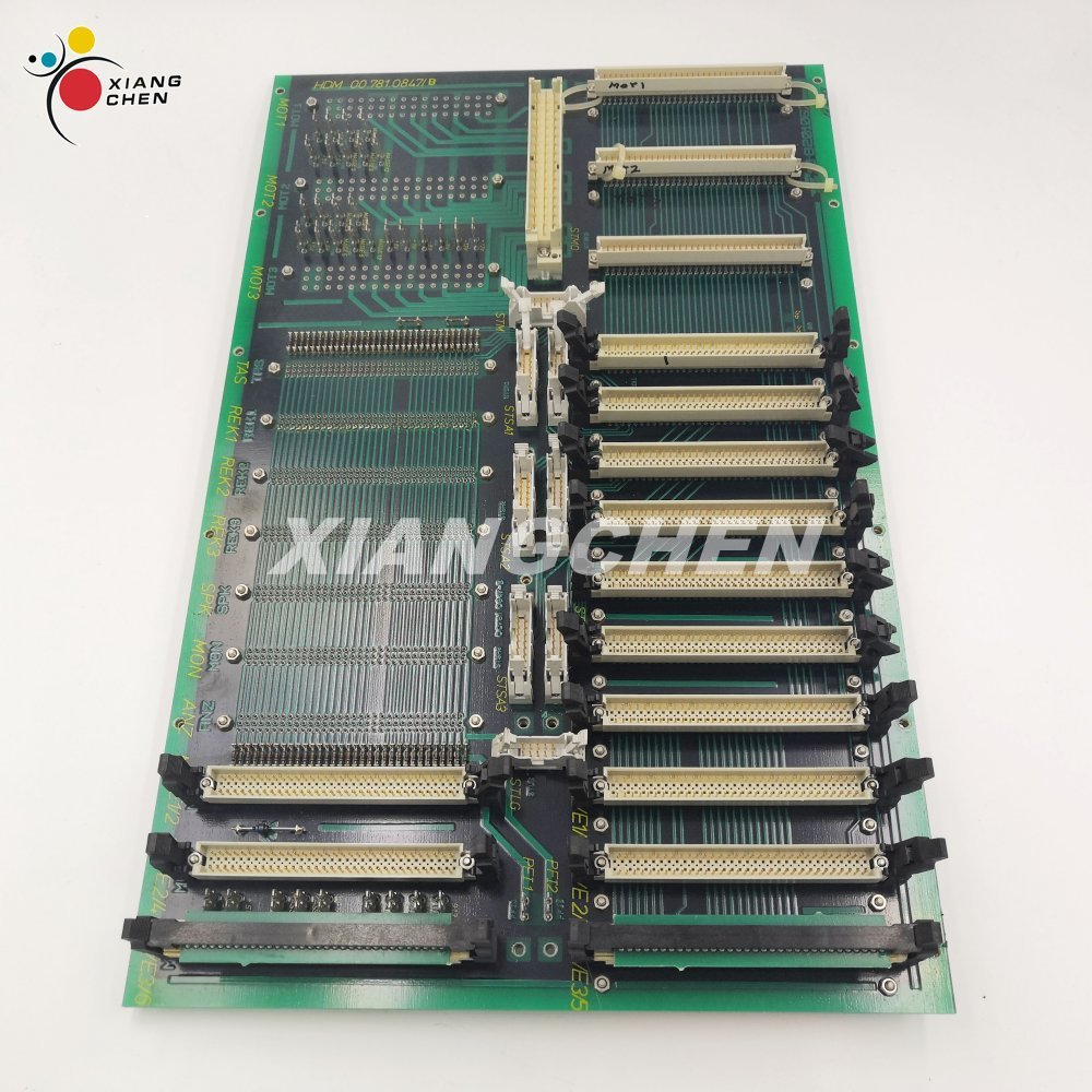 Original 00.781.0847 Backplane Printed Circuit Board Electronic Board for Heidelberg Offset Printing Machine Parts