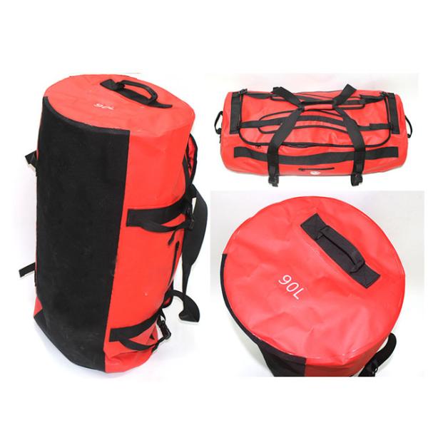 90l PVC Thickened Waterproof Rolling Duffel Weather Resistant