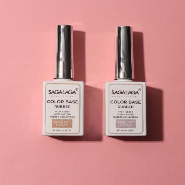 Gel à base de caoutchouc pour les ongles Pure Clear Nude Gel Nail Polish Elastique Rubber Base Coat Soak Off Gel Nail Polish