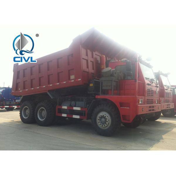 SINOTRUK 70 Tons Off Road Mining Dump Truck Tipper 6 By 4 Driving Model 371hp