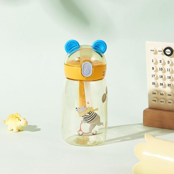 500ml 650ml Plastic Cup Eco Friendly Cartoon Water Bottle for Applicable Boiling Water