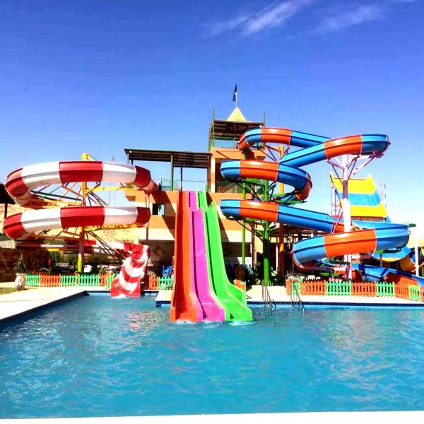 Recreational Area Awesome Water Slides Delivering Thrills Perfect For Aquatic Fun