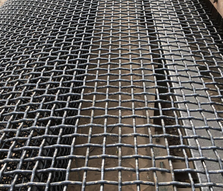 V ячеистая сеть крюка 2mm 3mm гофрированная сплетенная для экрана сетки камня вибрируя
