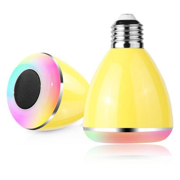 Dimmable Bluetooth Music Light Bulb Aluminum Cover For LED Heat Releasing