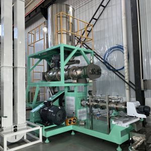 500kg/h Wet Twin-Screw Extruder Fish Feed Production Line with Twin-Screw System