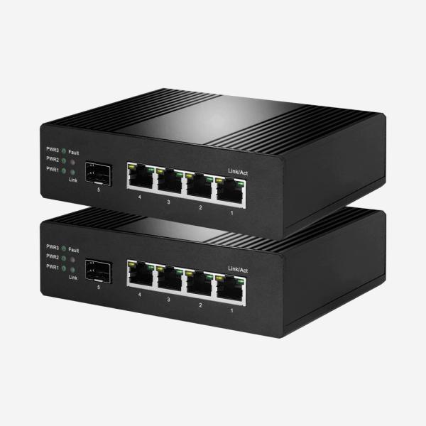 Interruptor dos ethernet do CE ROHS 10Gbps 100 Mbps com 1 SFP 4 portos RJ45