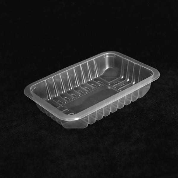200 X 140 X 40 MM Disposable Plastic Tray PP Clear Plastic Trays For Food Fruit