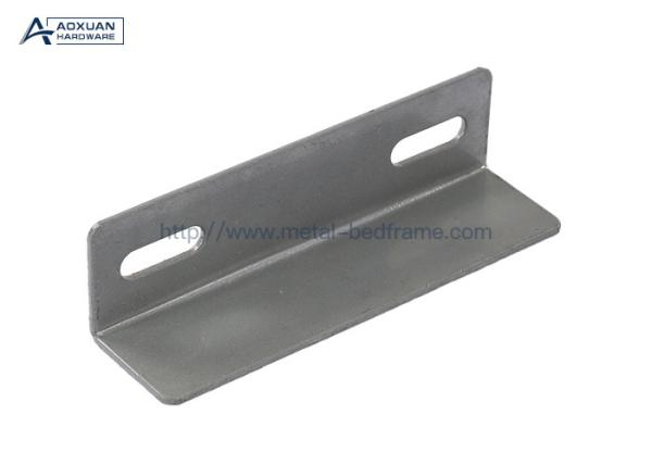 Gray Bed Frame Connectors , Powder Coated Wide Corner Brace
