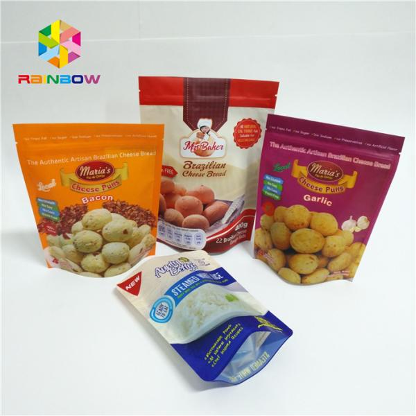 Matte Finished Aluminum Foil Stand Up Pouch Edible Fruit Jerky Packaging Custom Printing