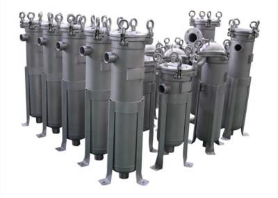 Stainless Steel Single Bag Filter Housing With Bead Blasting Surface CE Certified