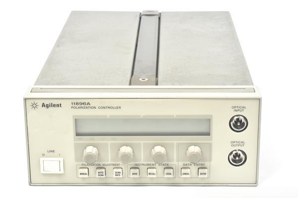 Agilent 11896A Polarization Controller with 1250 to 1600 nm Wavelength Range, 35 dB² to 55 dB² Optical Return Loss, and >40 dB⁴ Extinction Ratio