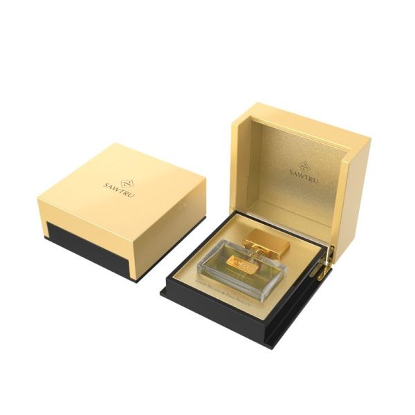 High Gloss Lacquered Custom Wooden Perfume Box with Eco-Friendly EVA Lining and Customizable Interior
