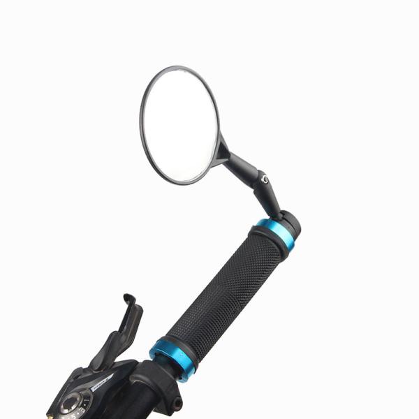 50g 360 Degree Rotation Safety Reflector Convex Mirror for Mountain and Road Bicycles Durable Plastic Bike Plug Mirror
