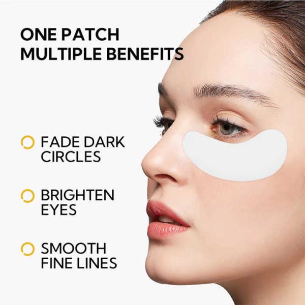 Acido hialurónico hidratante personalizado colágeno de cristal de la máscara para ojos Pad blanqueador biológico