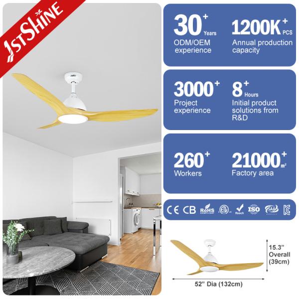 OEM 52 Inch LED Light Ceiling Fan Remote Control 6 Speed Choice