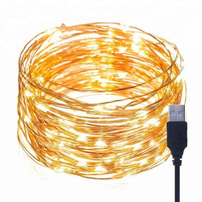 200 String DC 5V USB Powered LED Fairy Lights Warm White IP65 20M Length For Dorm