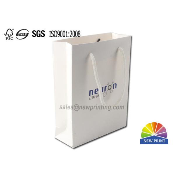 Прокатанный логотип ручки веревочки хлопка одиночный красит бумажную сумку Kraft