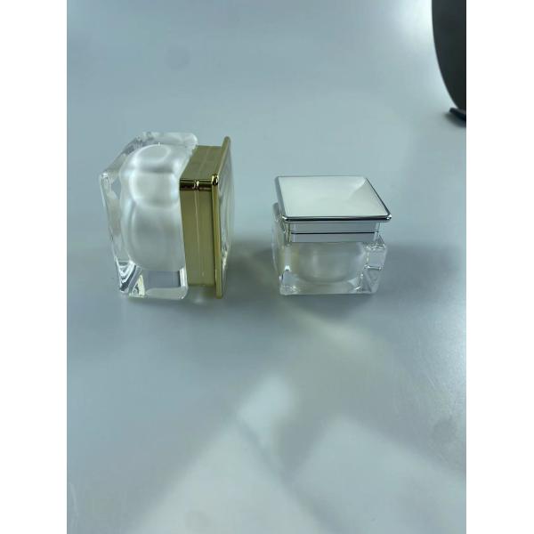 Шелковые печатные бутылки косметические 30g/50g квадратные акриловые бутылки для конечного макияжа