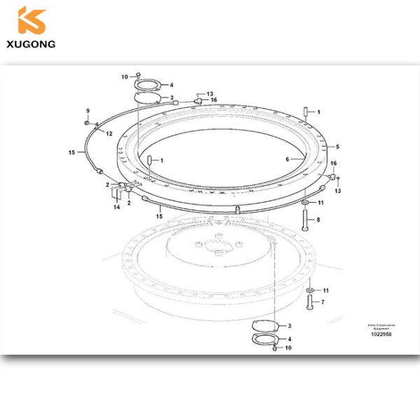 14563342 EXCAVATOR SWING CIRCLE ASSY for VOLVO EC160B EC160 Engine