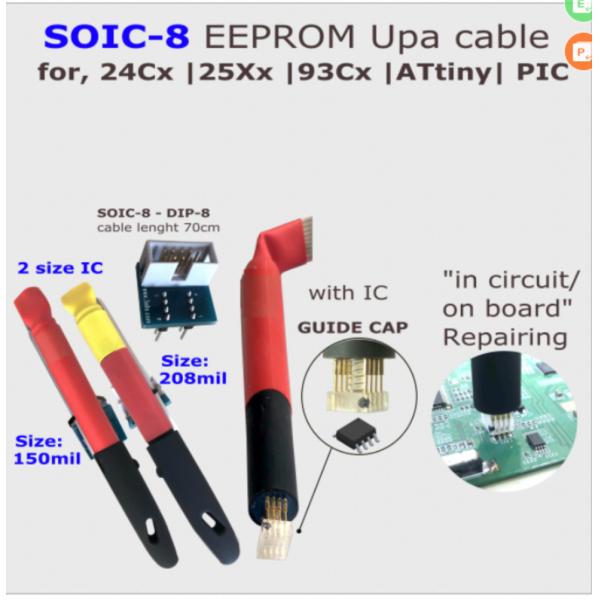 UPA cable SOIC105mil 8 POGO PIN ADAPTER with guide cap for EEPROM/ FLASH
