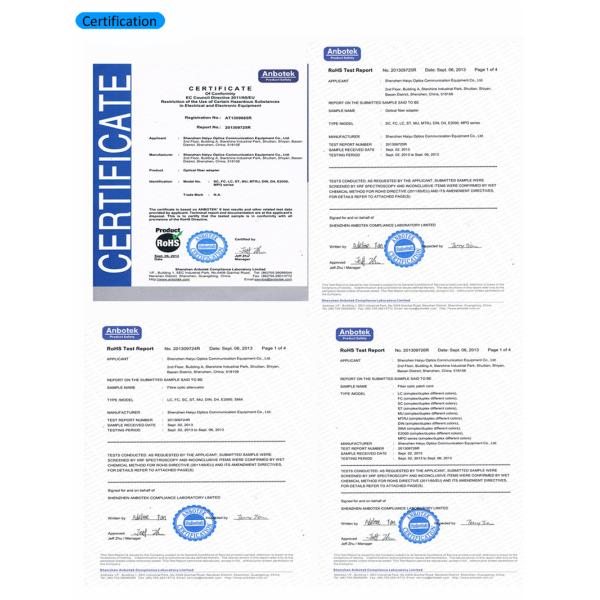 PVC LSZH OM3 48 Core MPO TO LC Optical Fiber Cable