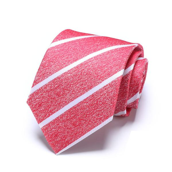 Woven  Business  Neckties 100% Silk Stripped Ties Jacquard Neckwear Men Style