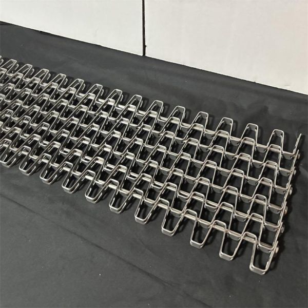 Stainless Steel 304 Flat Wire Great Wall Conveyor Belt Honeycomb Mesh Belt