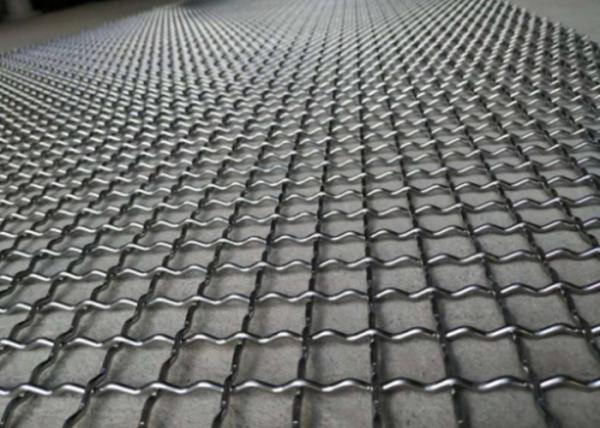 0.5-10mm Hot Dip Galvanized Wire Mesh , Stainless Steel Crimped Mesh For Protection