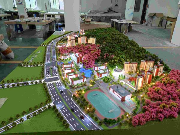 1:100 Architecture Model University Campus Model Highly Detailed